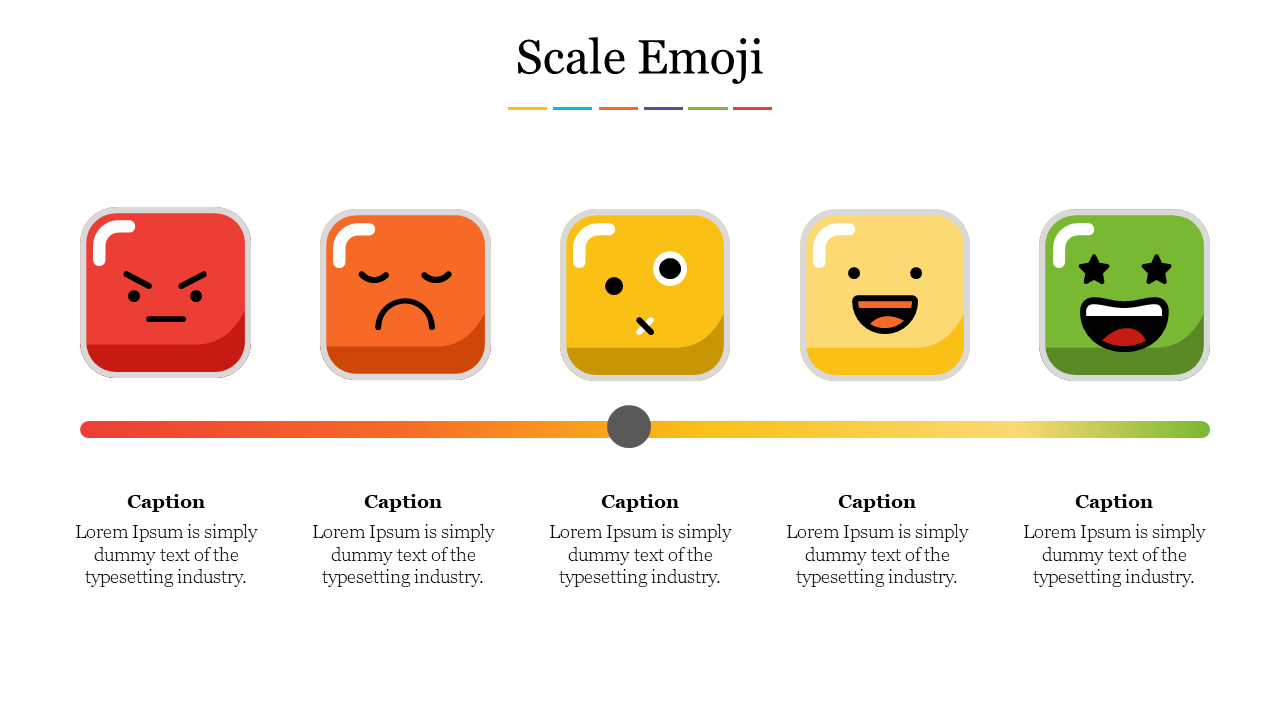 Editable Scale Emoji PowerPoint Template Design